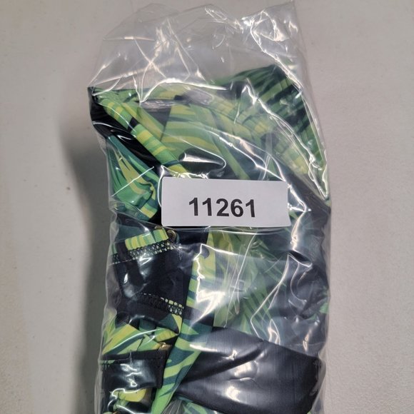 High Dive ModCloth Green Leaf Tropical Halter Retro Style Swim Top Swimwear - Picture 13 of 13